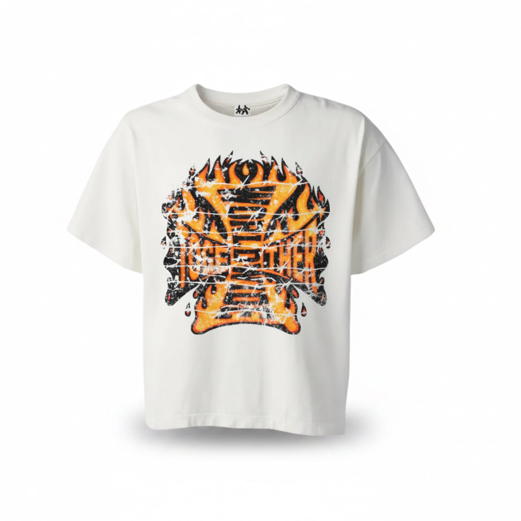 t-shirt fire white